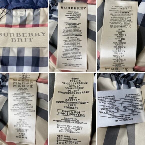 NWT | Burberry | Navy Puffer Jacket | Navy Blue | XXL - Picture 13 of 14